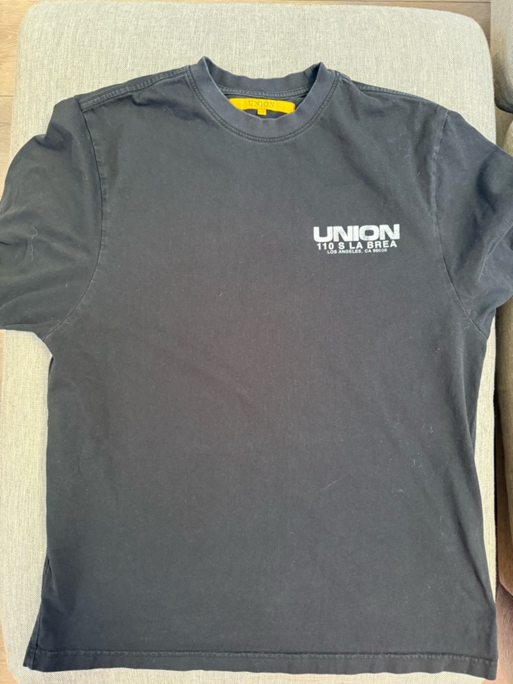 UNION Black Short-Sleeve Logo T-Shirt - Men